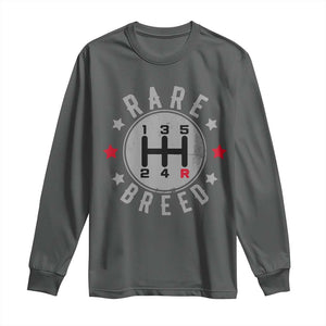 Rare Breed Manual Transmission Stick Shift Driver Long Sleeve Shirt Vintage Distressed Graphic