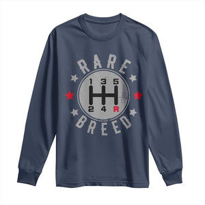 Rare Breed Manual Transmission Stick Shift Driver Long Sleeve Shirt Vintage Distressed Graphic