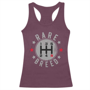 Rare Breed Manual Transmission Stick Shift Driver Racerback Tank Top Vintage Distressed Graphic