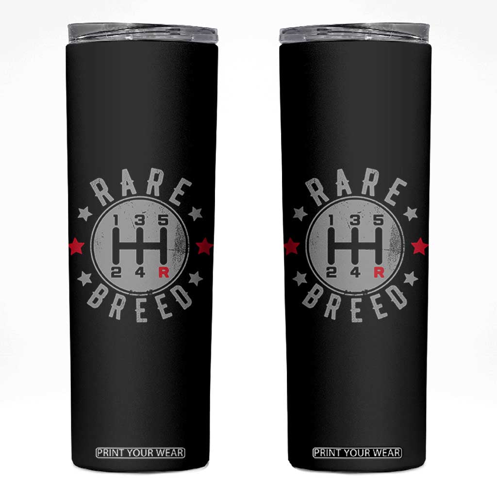 Rare Breed Manual Transmission Stick Shift Driver Skinny Tumbler Vintage Distressed Graphic