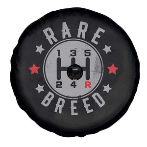 Rare Breed Manual Transmission Stick Shift Driver Spare Tire Cover Vintage Distressed Graphic
