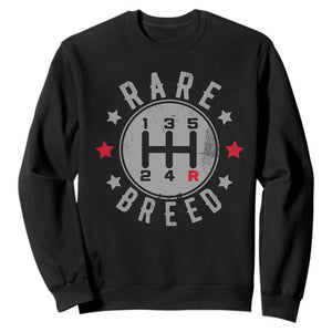 Rare Breed Manual Transmission Stick Shift Driver Sweatshirt Vintage Distressed Graphic