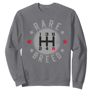 Rare Breed Manual Transmission Stick Shift Driver Sweatshirt Vintage Distressed Graphic
