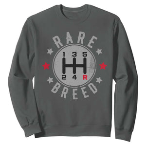 Rare Breed Manual Transmission Stick Shift Driver Sweatshirt Vintage Distressed Graphic