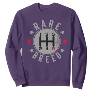 Rare Breed Manual Transmission Stick Shift Driver Sweatshirt Vintage Distressed Graphic