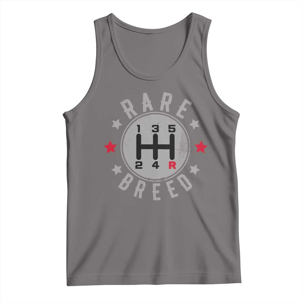 Rare Breed Manual Transmission Stick Shift Driver Tank Top Vintage Distressed Graphic