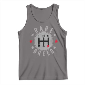 Rare Breed Manual Transmission Stick Shift Driver Tank Top Vintage Distressed Graphic