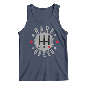 Rare Breed Manual Transmission Stick Shift Driver Tank Top Vintage Distressed Graphic