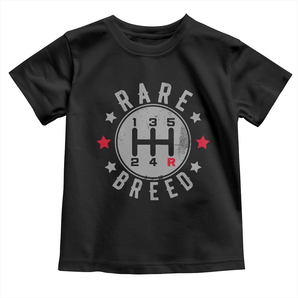 Rare Breed Manual Transmission Stick Shift Driver Toddler T Shirt Vintage Distressed Graphic