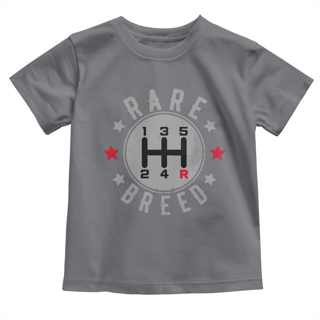 Rare Breed Manual Transmission Stick Shift Driver Toddler T Shirt Vintage Distressed Graphic