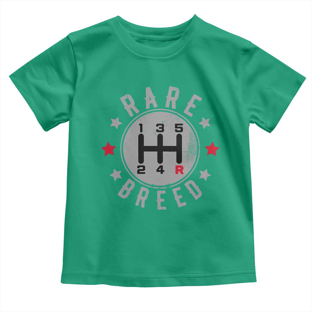 Rare Breed Manual Transmission Stick Shift Driver Toddler T Shirt Vintage Distressed Graphic