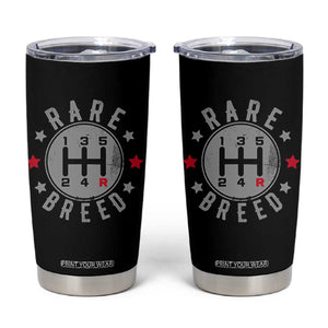 Rare Breed Manual Transmission Stick Shift Driver Tumbler Cup Vintage Distressed Graphic