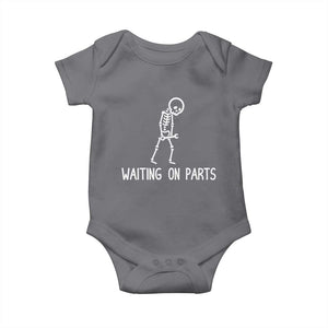 Waiting on Parts Mechanic Skeleton Baby Onesie Garage Car Guy Auto Repair Life