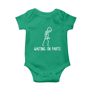 Waiting on Parts Mechanic Skeleton Baby Onesie Garage Car Guy Auto Repair Life