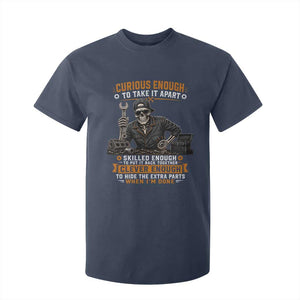 Mechanic Skeleton T Shirt For Kid Curious Enough to Take It Apart Car Auto Repair Garage