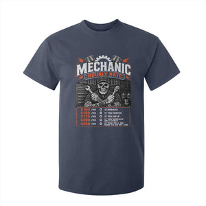Mechanic Skeleton T Shirt For Kid Funny Hourly Rate Auto Car Garage Labor Rates