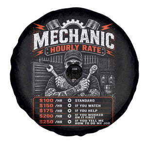 Mechanic Skeleton Spare Tire Cover Funny Hourly Rate Auto Car Garage Labor Rates