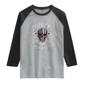 Mechanic Skeleton Raglan Shirt My Hands May Be Dirty But My Money is Clean Auto Repair Garage