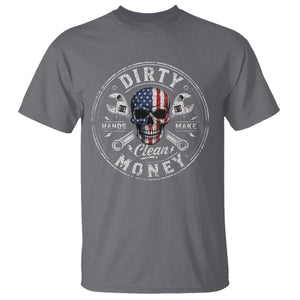 Mechanic Skeleton T Shirt My Hands May Be Dirty But My Money is Clean Auto Repair Garage