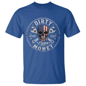 Mechanic Skeleton T Shirt My Hands May Be Dirty But My Money is Clean Auto Repair Garage