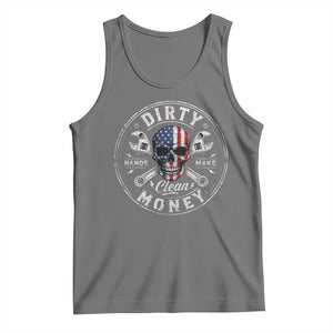 Mechanic Skeleton Tank Top My Hands May Be Dirty But My Money is Clean Auto Repair Garage