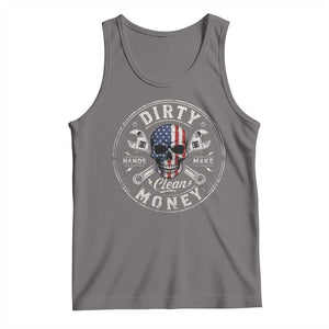 Mechanic Skeleton Tank Top My Hands May Be Dirty But My Money is Clean Auto Repair Garage