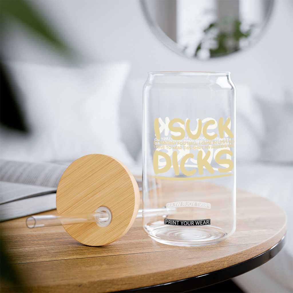 I Suck At Fantasy Football Glass Can Funny My Friends Are Draft Party Commish FFL TS10 Print Your Wear