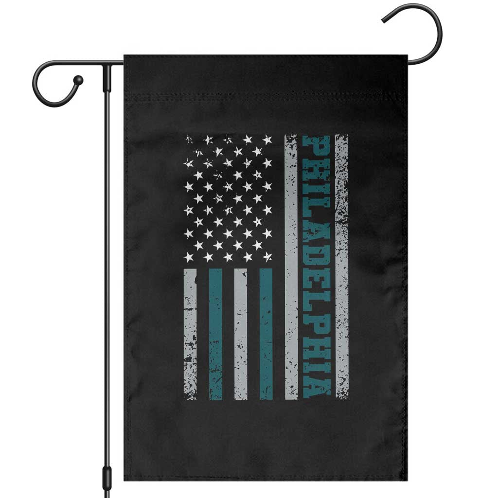 PFE Game Day Garden Flag Retro American Flag Philly Lover TS10 Black Print Your Wear
