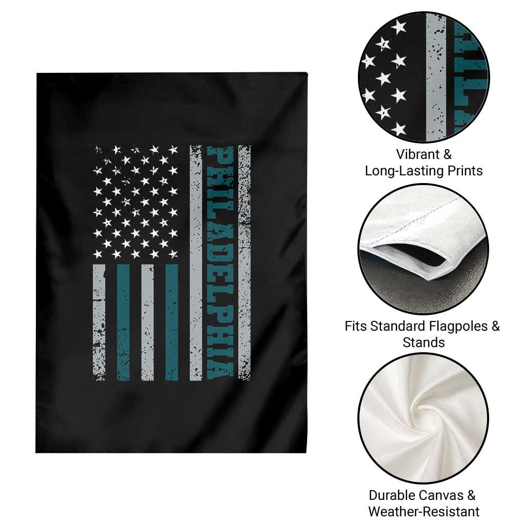 PFE Game Day Garden Flag Retro American Flag Philly Lover TS10 Print Your Wear
