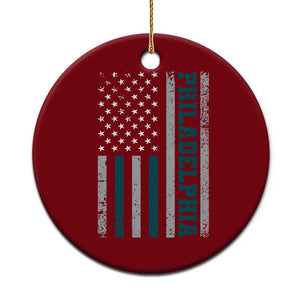 Philadelphia Ceramic Ornament Retro American Flag Philly Fan TS10 1pc Red Print Your Wear