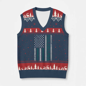 Philadelphia V-Neck Knit Sweater Vest Retro American Flag Philly Fan TS10 Navy Red Print Your Wear