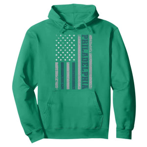 PFE Game Day Hoodie Retro American Flag Philly Lover TS10 Irish Green Print Your Wear