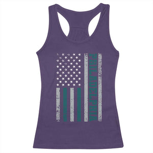 Philadelphia Racerback Tank Top Retro American Flag Philly Fan TS10 Purple Print Your Wear