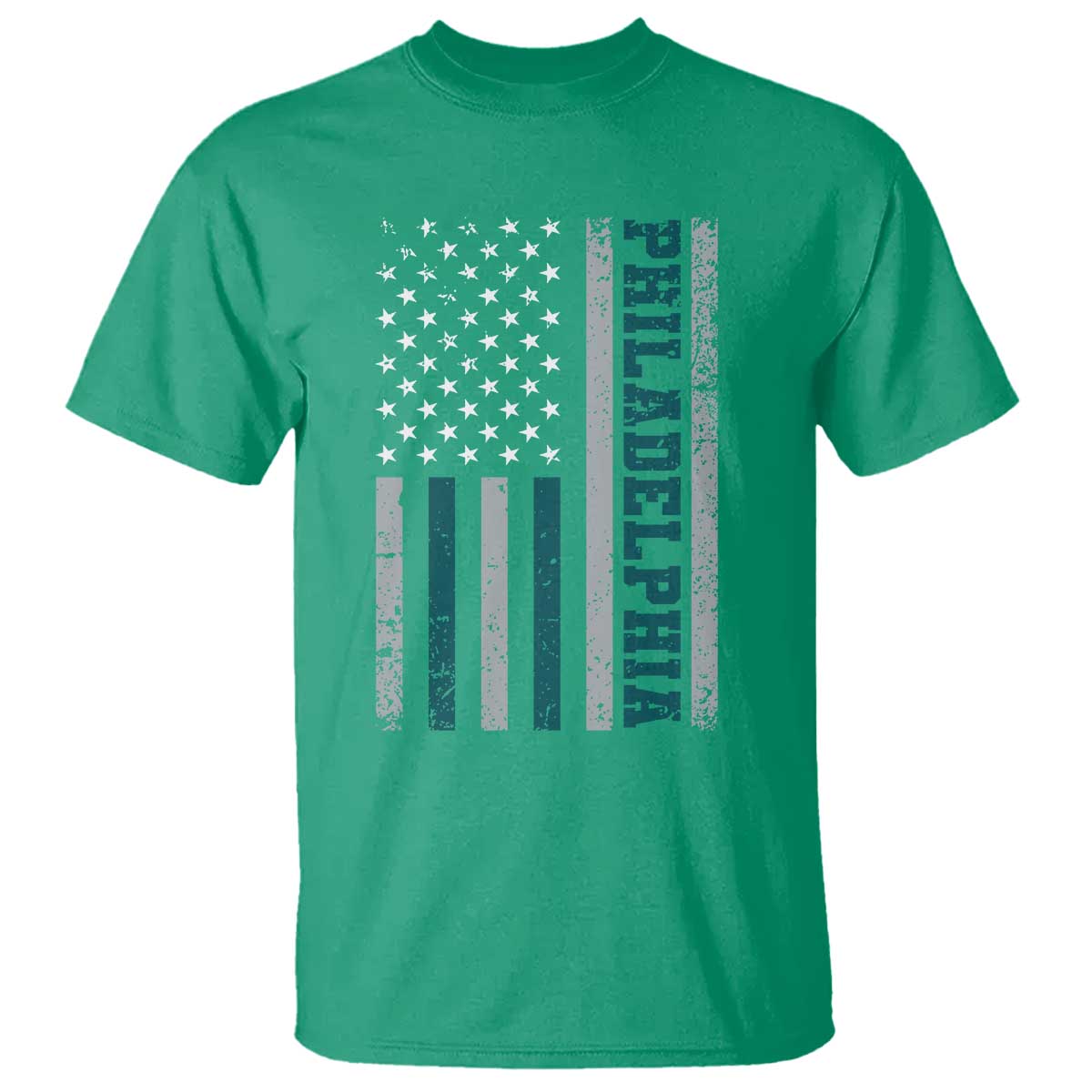 Philadelphia T Shirt Retro American Flag Philly Fan TS10 Irish Green Print Your Wear