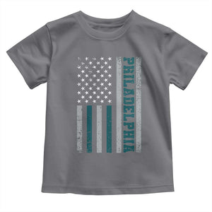 PFE Game Day Toddler T Shirt Retro American Flag Philly Lover TS10 Charcoal Print Your Wear