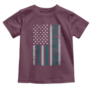 PFE Game Day Toddler T Shirt Retro American Flag Philly Lover TS10 Maroon Print Your Wear