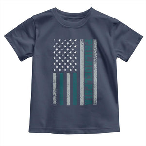 PFE Game Day Toddler T Shirt Retro American Flag Philly Lover TS10 Navy Print Your Wear