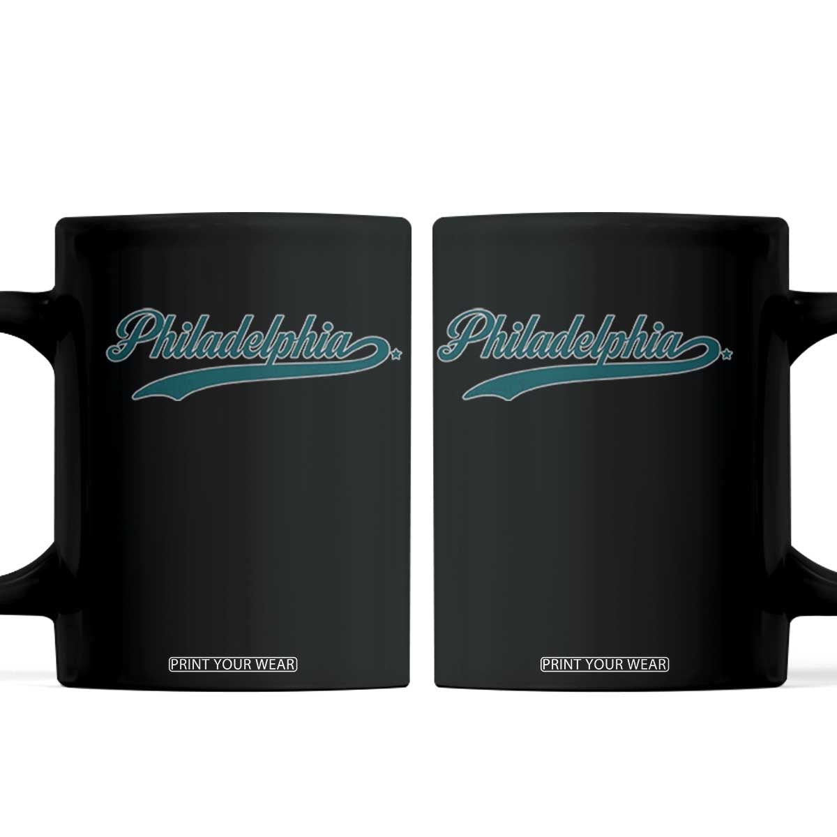 Philadelphia Coffee Mug Mascot Vintage Sports Name TS10 Black Print Your Wear