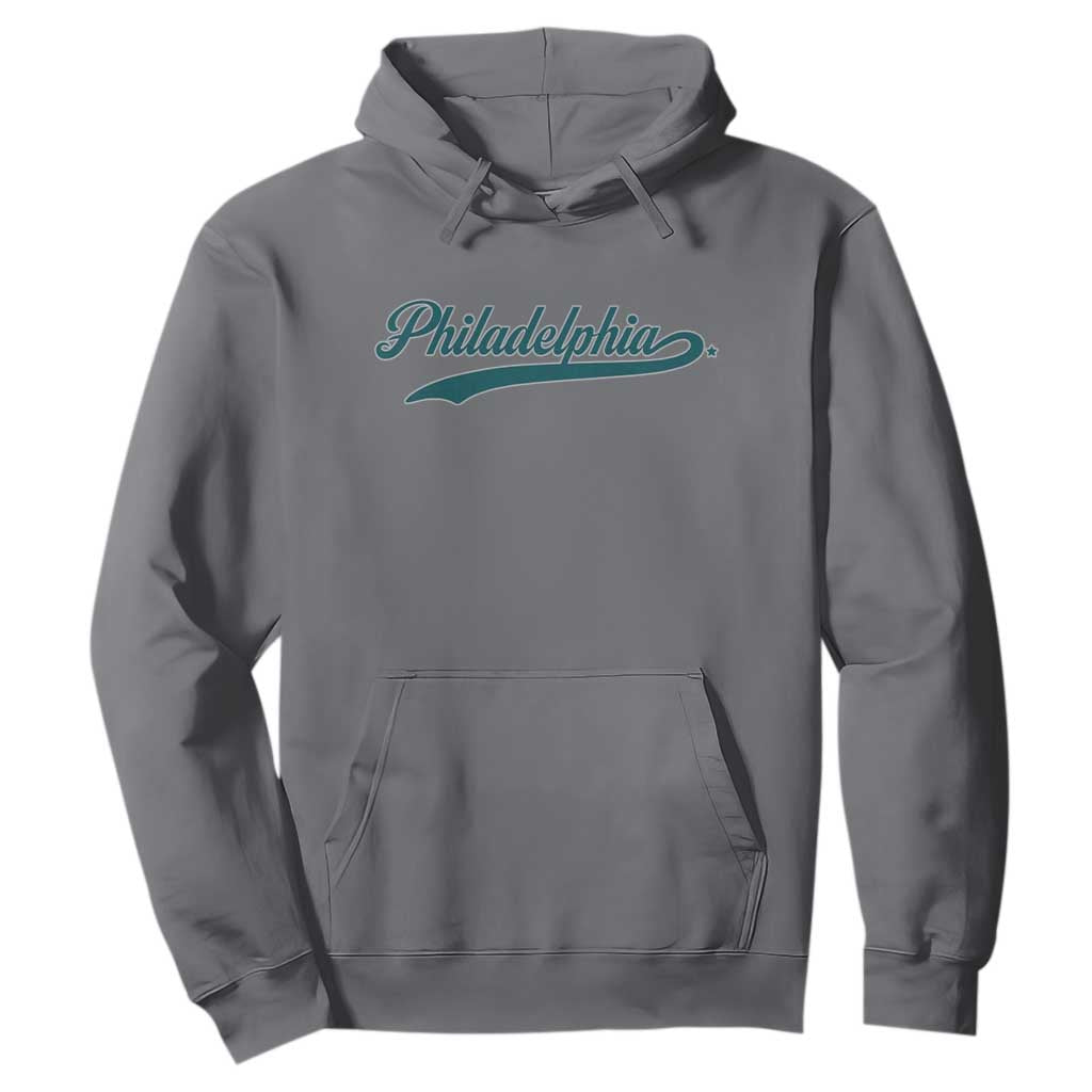 Philadelphia Hoodie Mascot Vintage Sports Name TS10 Charcoal Print Your Wear