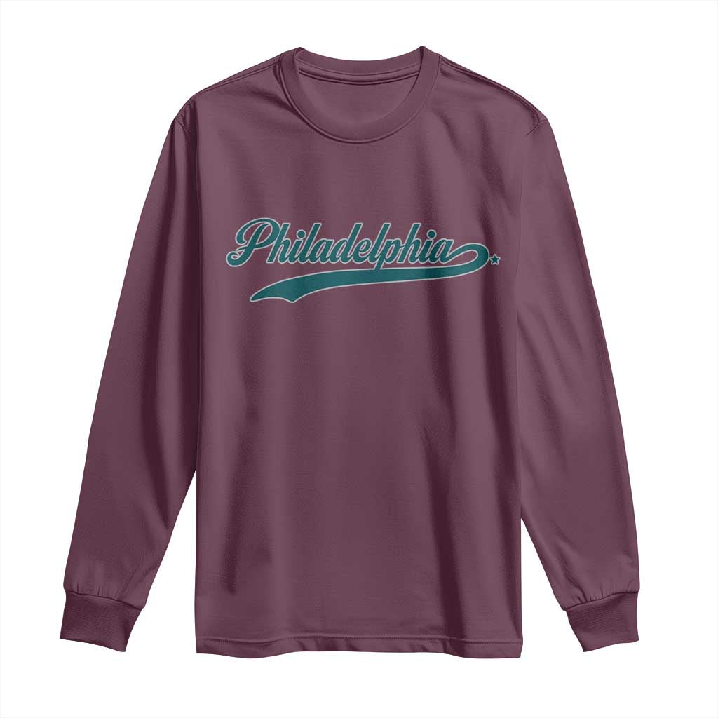 PFE Game Day Long Sleeve Shirt Vintage Sports Name TS10 Maroon Print Your Wear