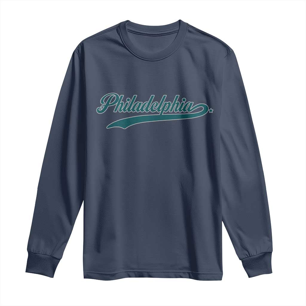 PFE Game Day Long Sleeve Shirt Vintage Sports Name TS10 Navy Print Your Wear