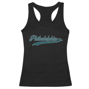 Philadelphia Racerback Tank Top Mascot Vintage Sports Name TS10 Black Print Your Wear