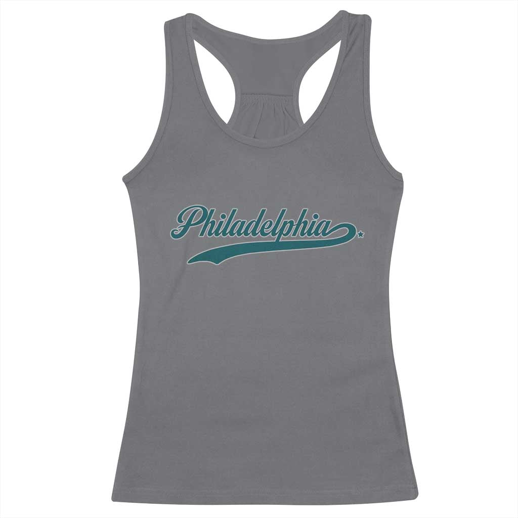PFE Game Day Racerback Tank Top Vintage Sports Name TS10 Charcoal Print Your Wear