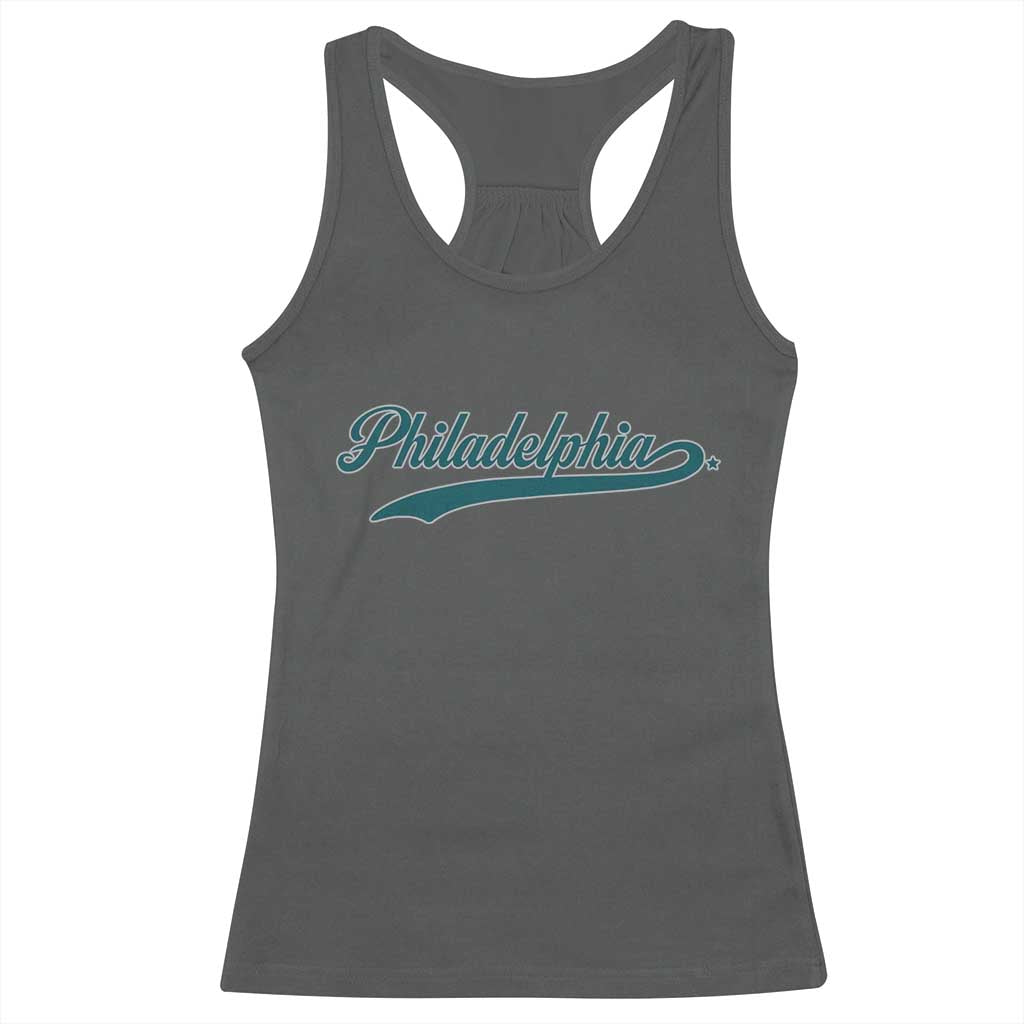 PFE Game Day Racerback Tank Top Vintage Sports Name TS10 Dark Heather Print Your Wear
