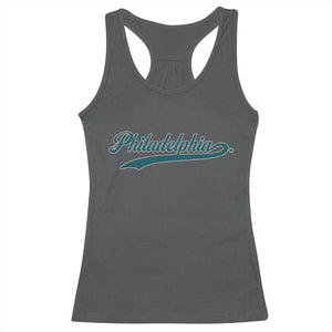 Philadelphia Racerback Tank Top Mascot Vintage Sports Name TS10 Dark Heather Print Your Wear