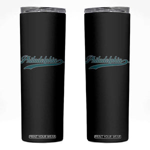 PFE Game Day Skinny Tumbler Vintage Sports Name TS10 Black Print Your Wear
