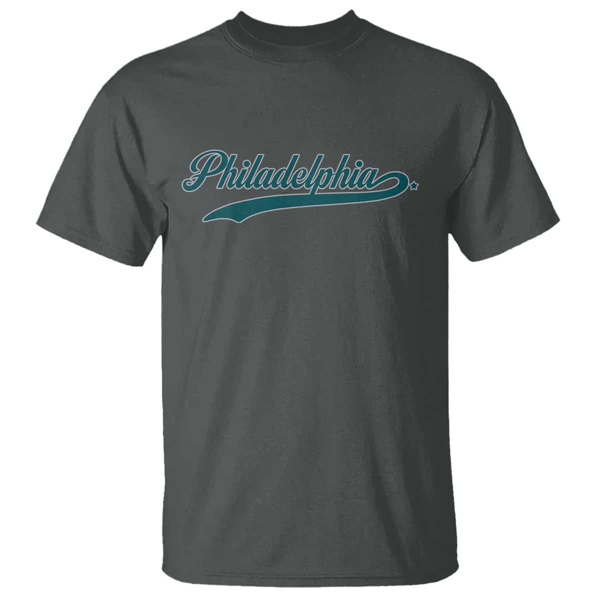 Philadelphia T Shirt Mascot Vintage Sports Name TS10 Dark Heather Print Your Wear