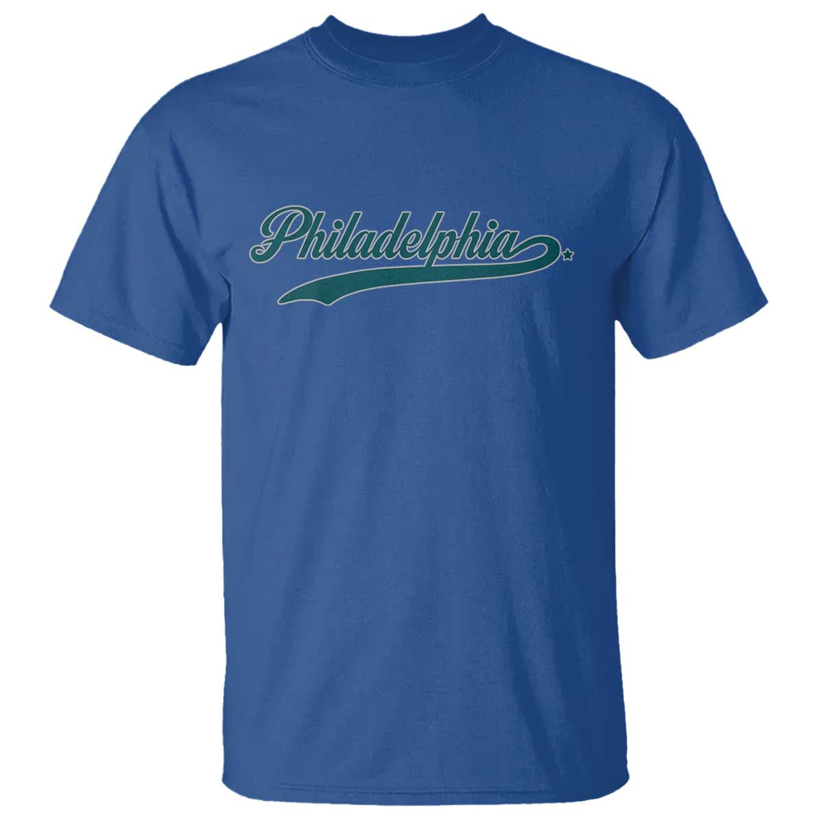 Philadelphia T Shirt Mascot Vintage Sports Name TS10 Royal Blue Print Your Wear