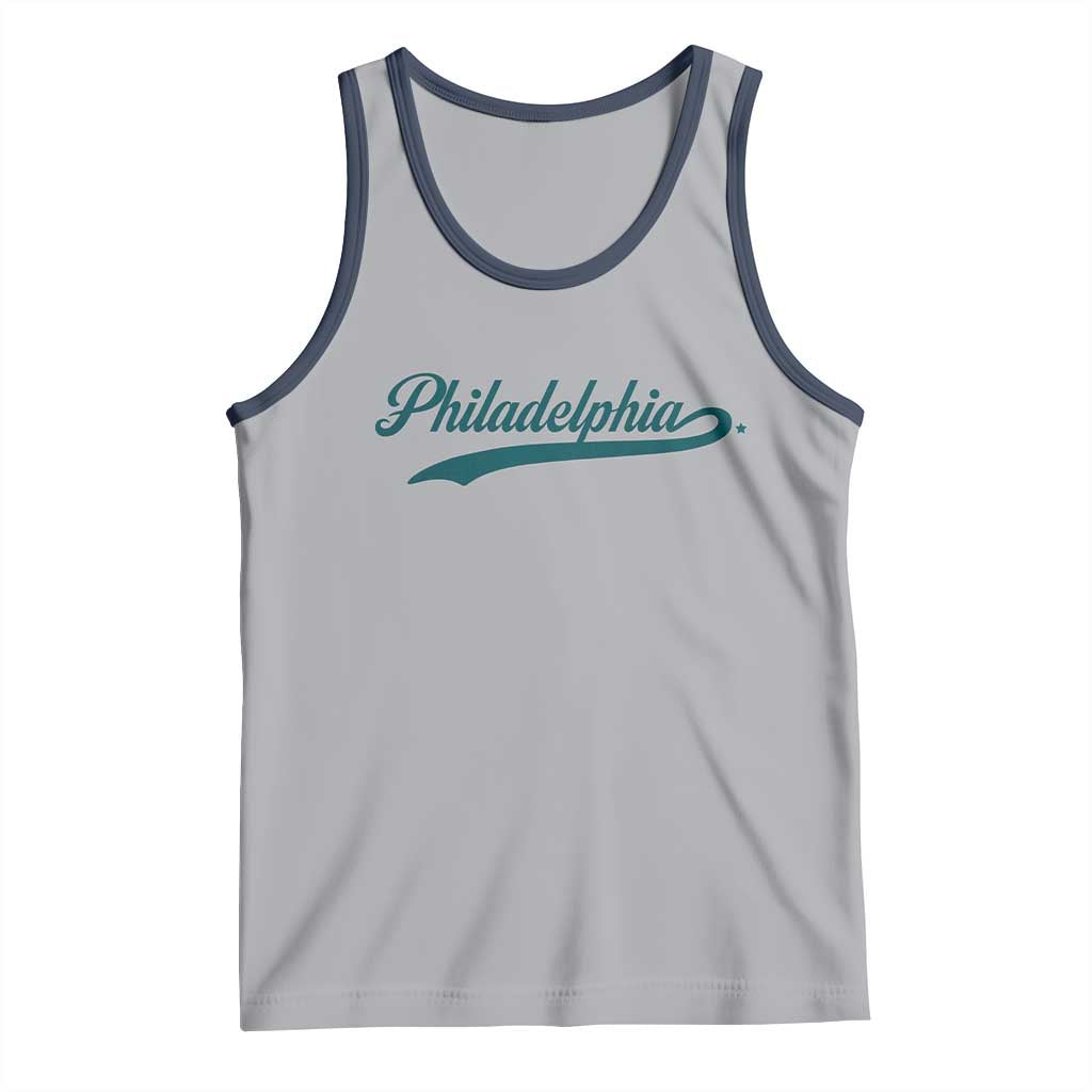 PFE Game Day Tank Top Vintage Sports Name TS10 Athletic Heather Navy Print Your Wear