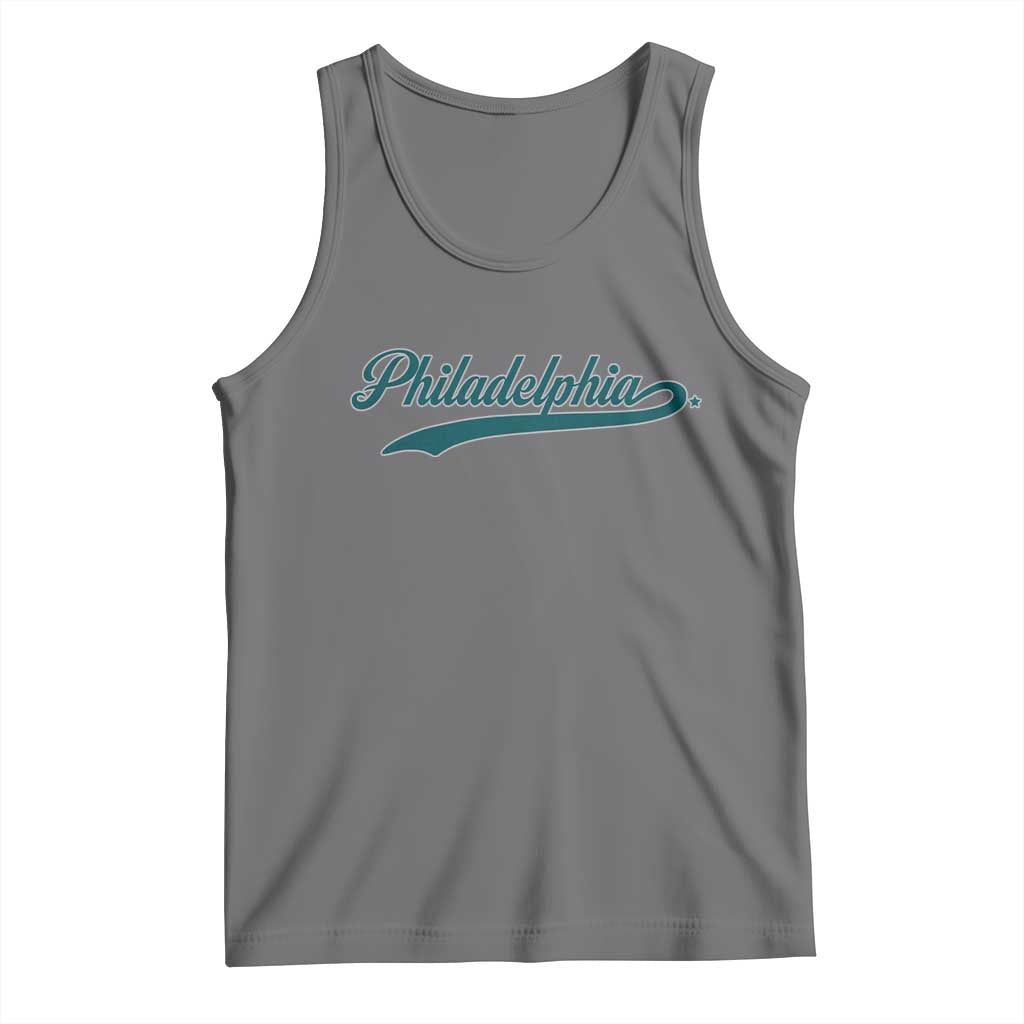 PFE Game Day Tank Top Vintage Sports Name TS10 Black Heather Print Your Wear